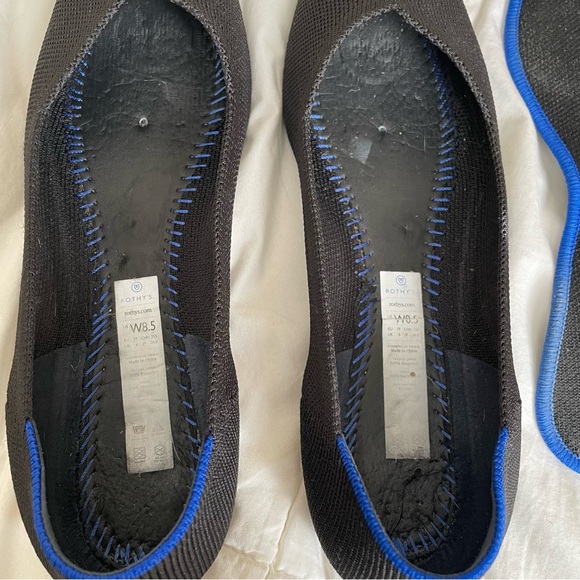 Rothy’s The Point Black Flats Women’s Size 8.5 - Picture 4 of 10